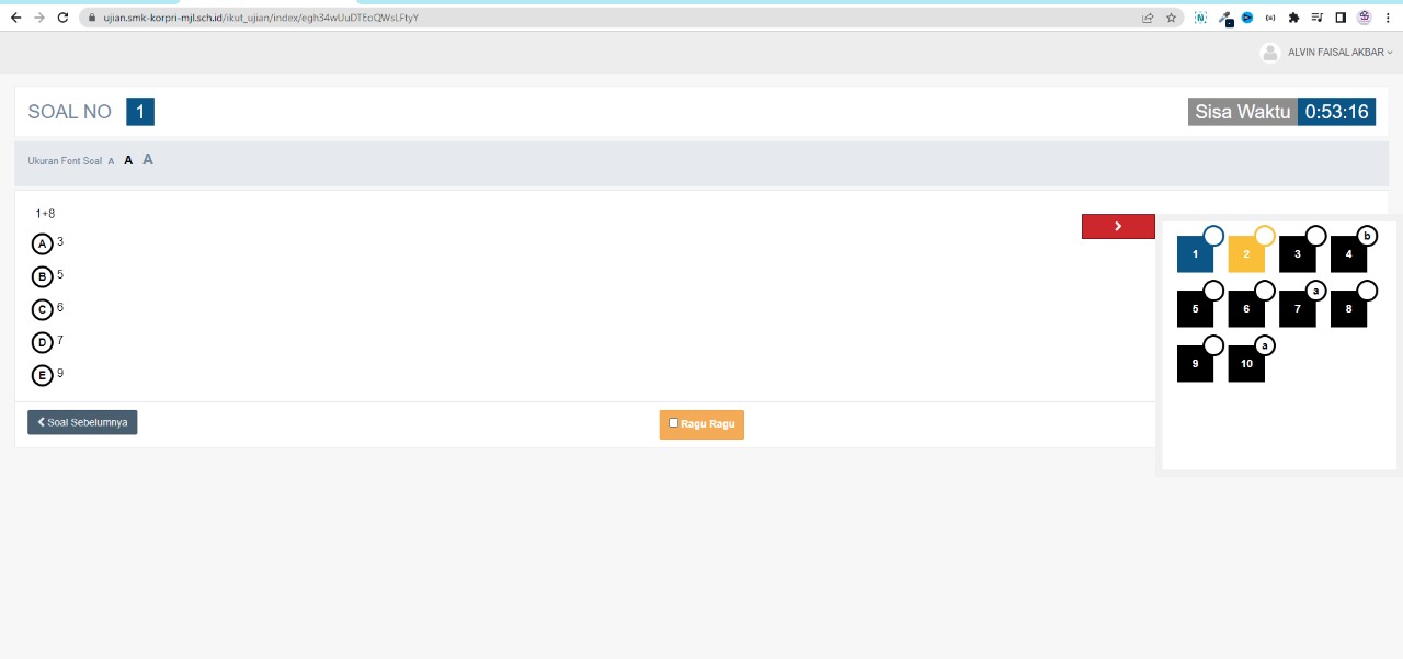 aplikasi ujian online siswa